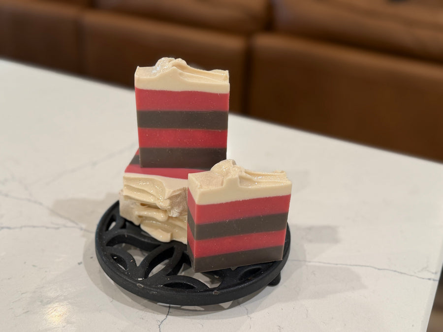 Peppermint Hot Cocoa Luxury Handmade Soap with Coconut Milk