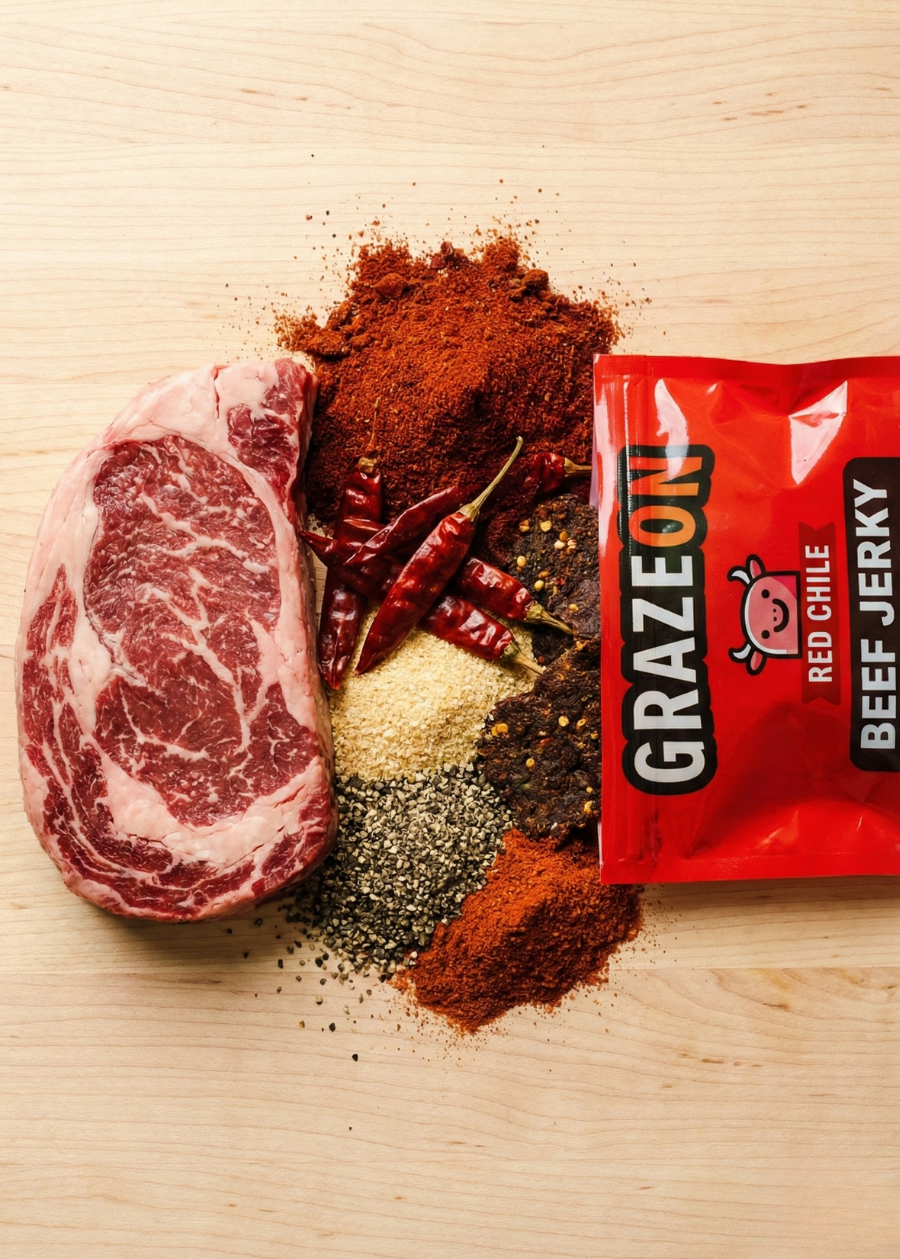 Red Chile Beef Jerky Crisps – 2 oz — product photograph 3 of 5