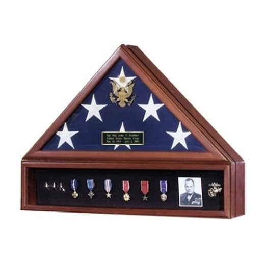 American Flag & Medal Display Case – Presidential Style