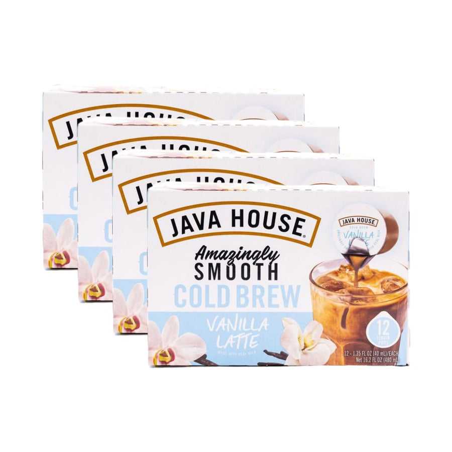 Several French Vanilla latte cartons