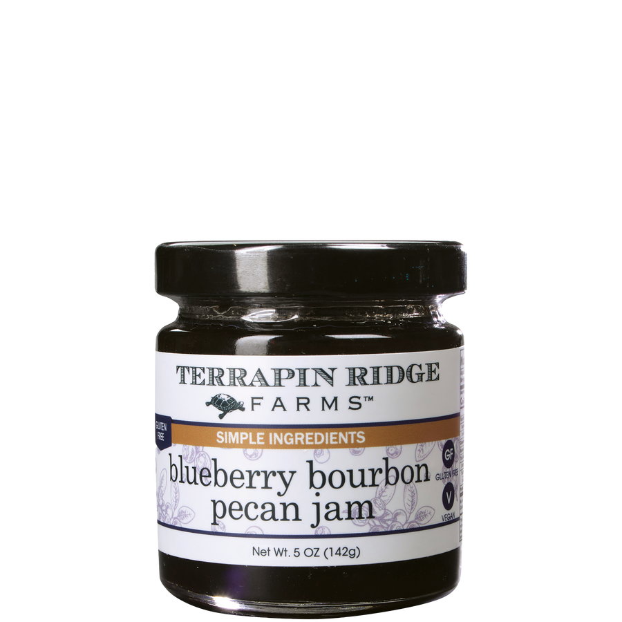 Blueberry Bourbon Pecan Jam – 5 oz – product photo