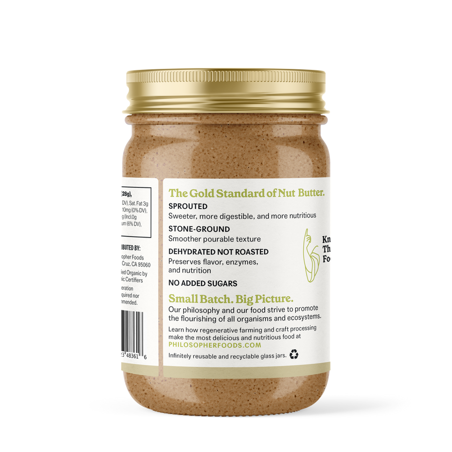 Product photo for Creamy Alchemy Sprouted Almond Butter with Vanilla