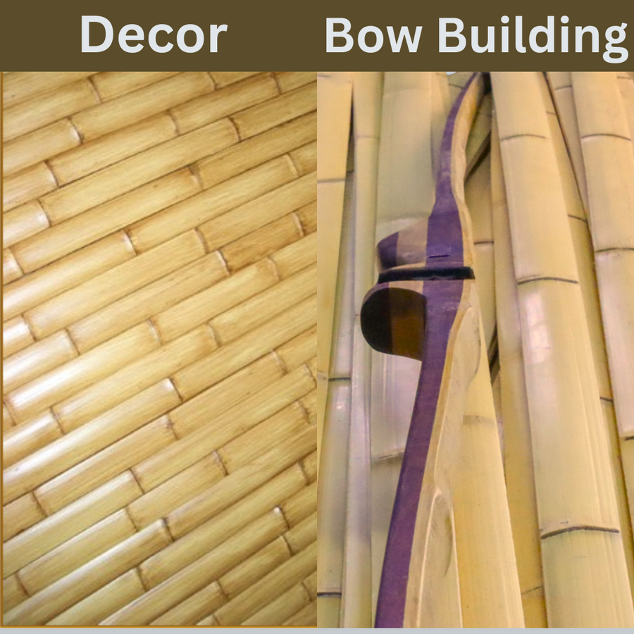 Bamboo Bow-Backing Slats — bamboo used for bow building and decorative examples