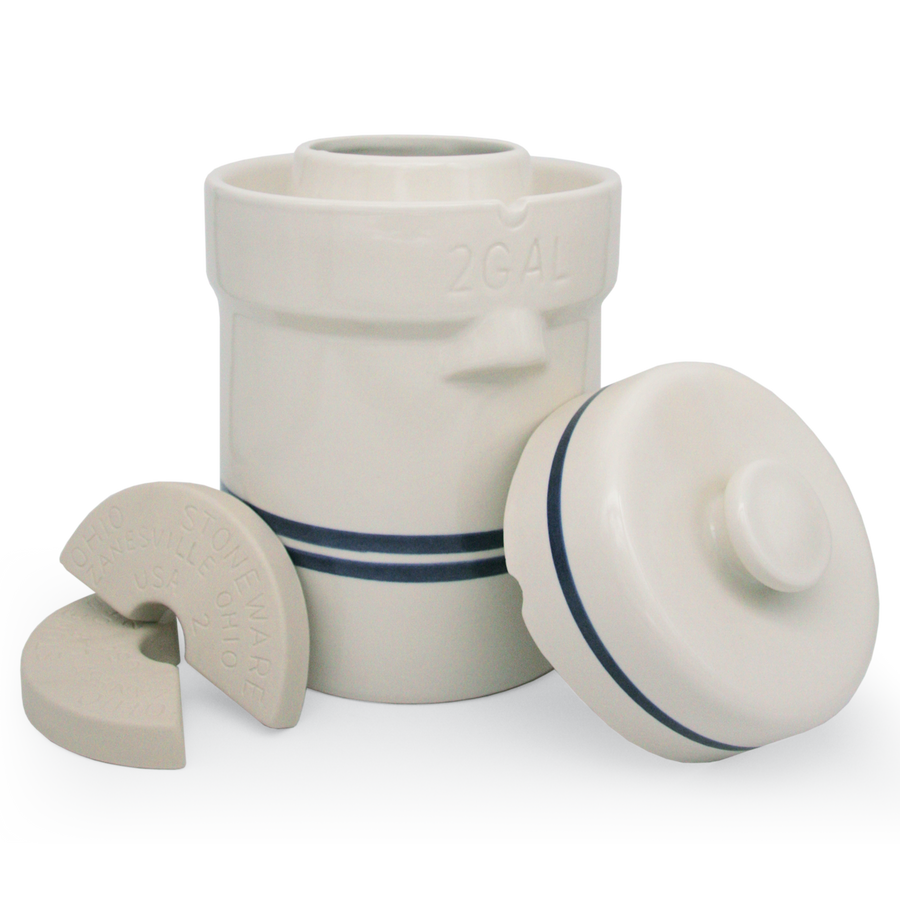 Water-seal crock kit shown for context; body-only listing excludes cover and weights