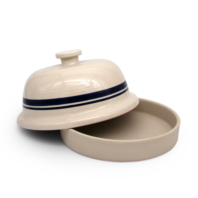 Cloche base and dome shown together; this replacement listing supplies the bottom pan only