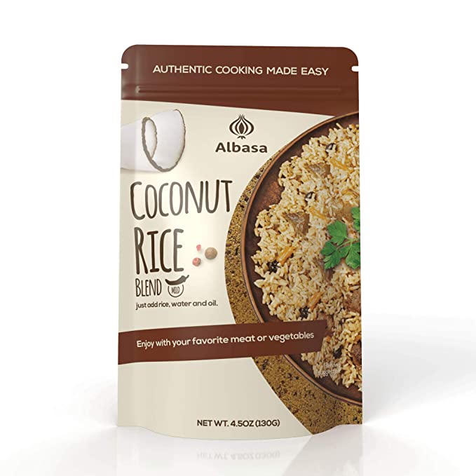 Mild Coconut rice blend small pouch, front label