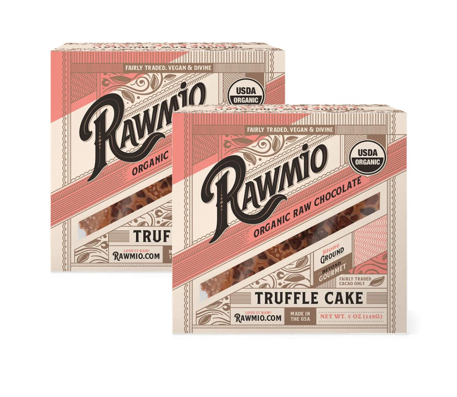 Product photograph for Mini Raw Chocolate Truffle Cake - 5 oz