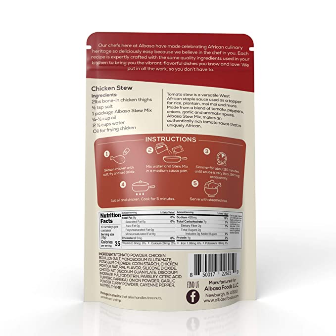 Tomato Stew Cooking Sauce Mix – 5.11 oz — product catalog image 2