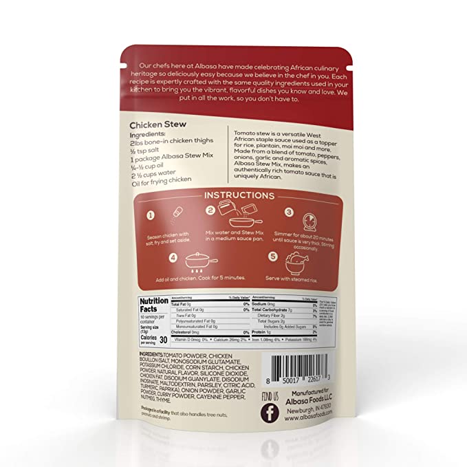 Tomato Stew Cooking Sauce Mix – 5.11 oz — product catalog image 4