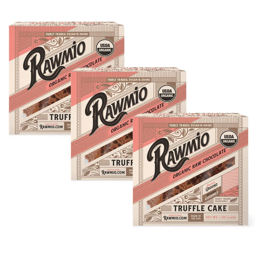 Product photograph for Mini Raw Chocolate Truffle Cake - 5 oz
