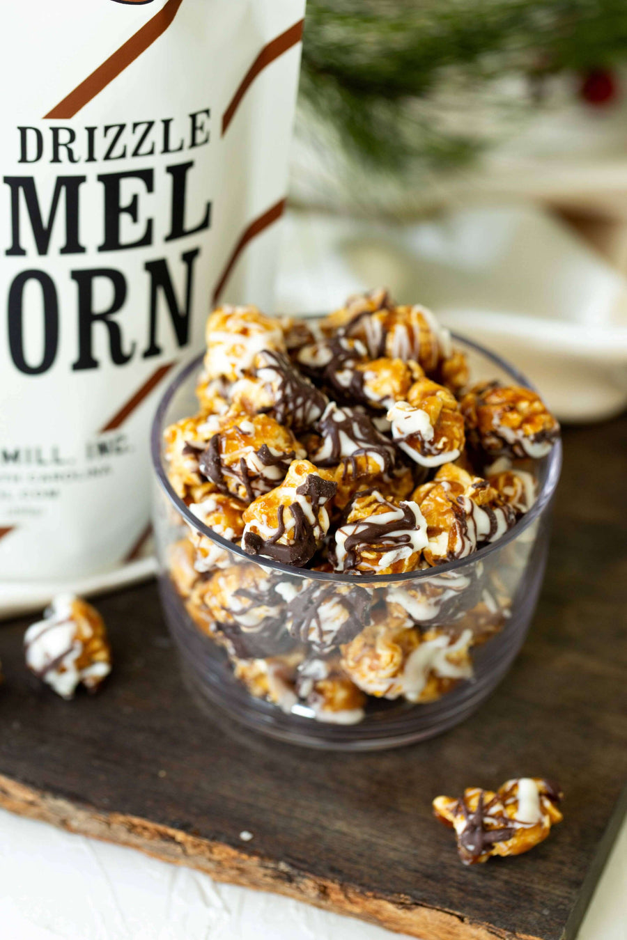 Chocolate Drizzle Caramel Popcorn — product image