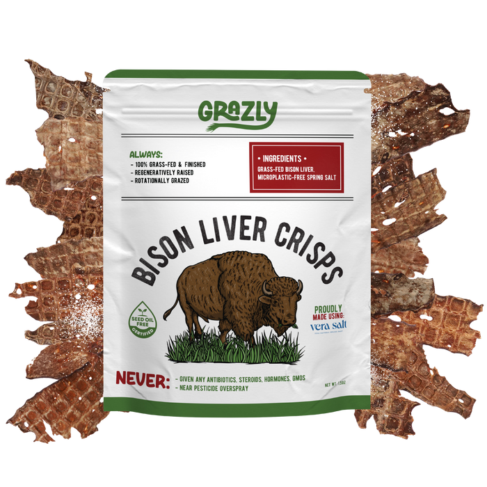 Bison Liver Crisps - 100% Grass-Fed/Finished