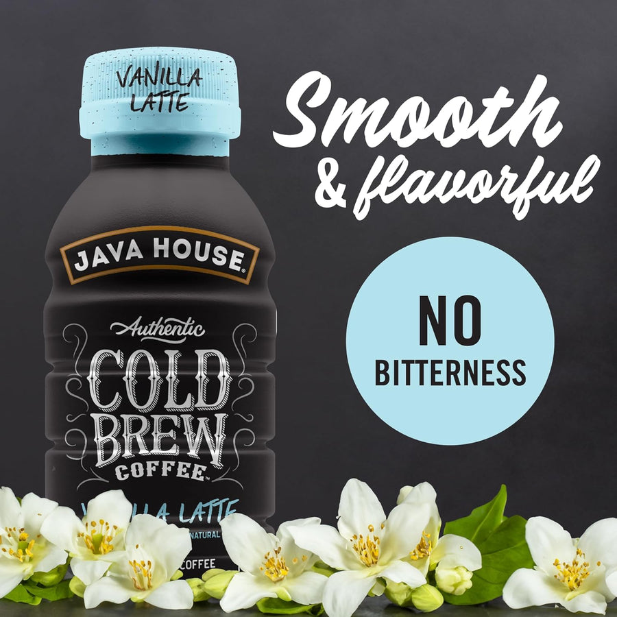 Vanilla latte bottle with flavor message