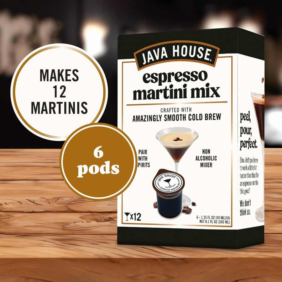 Six-pod carton with twelve-cocktail serving message