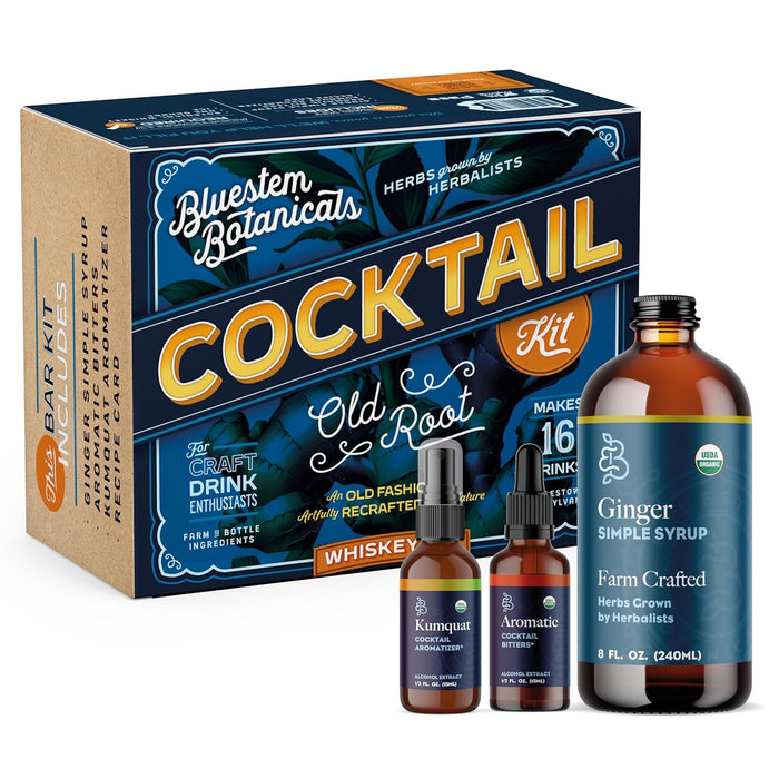 Old Root Botanical Whiskey Cocktail Mixer Kit – botanical drink kit photo 1