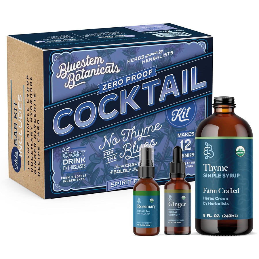No Thyme for the Blues Zero-Proof Botanical Mocktail Kit – botanical drink kit photo 1
