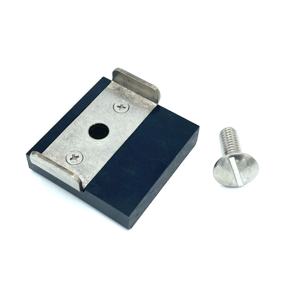KME high-angle spacer block with roller bracket and longer screw