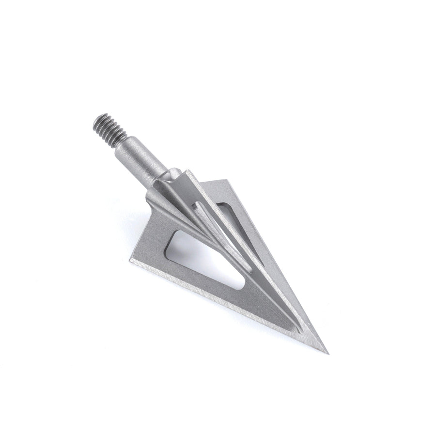 Alternate vented stainless steel three-blade broadhead profile