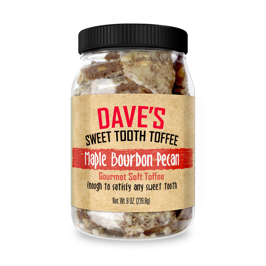 Maple Bourbon Pecan Toffee — product and serving view