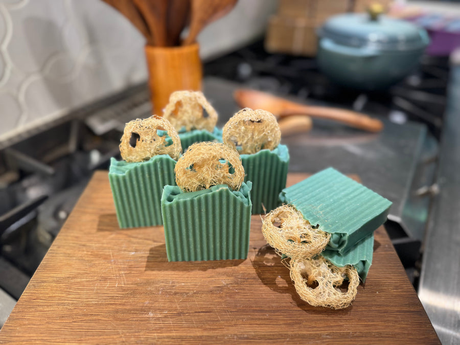 Ocean Avenue Goats Milk Luxury Handmade Soap with Loofah