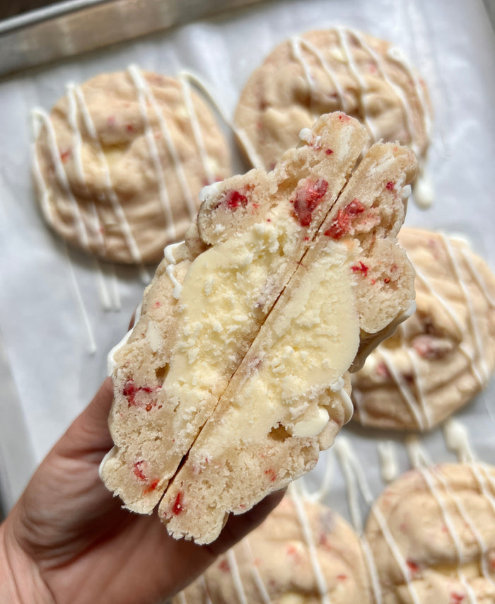 Strawberries + Cream Cookies — bakery product image 1