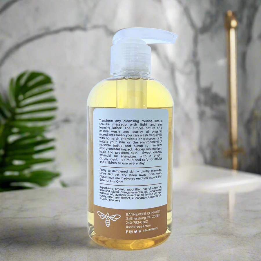 Organic Castile Hand+Body Wash, Citrus Blossom – product photo 3