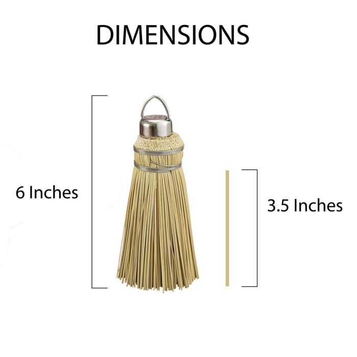 Cake tester diagram showing 6-inch overall length and a 3.5-inch testing strand