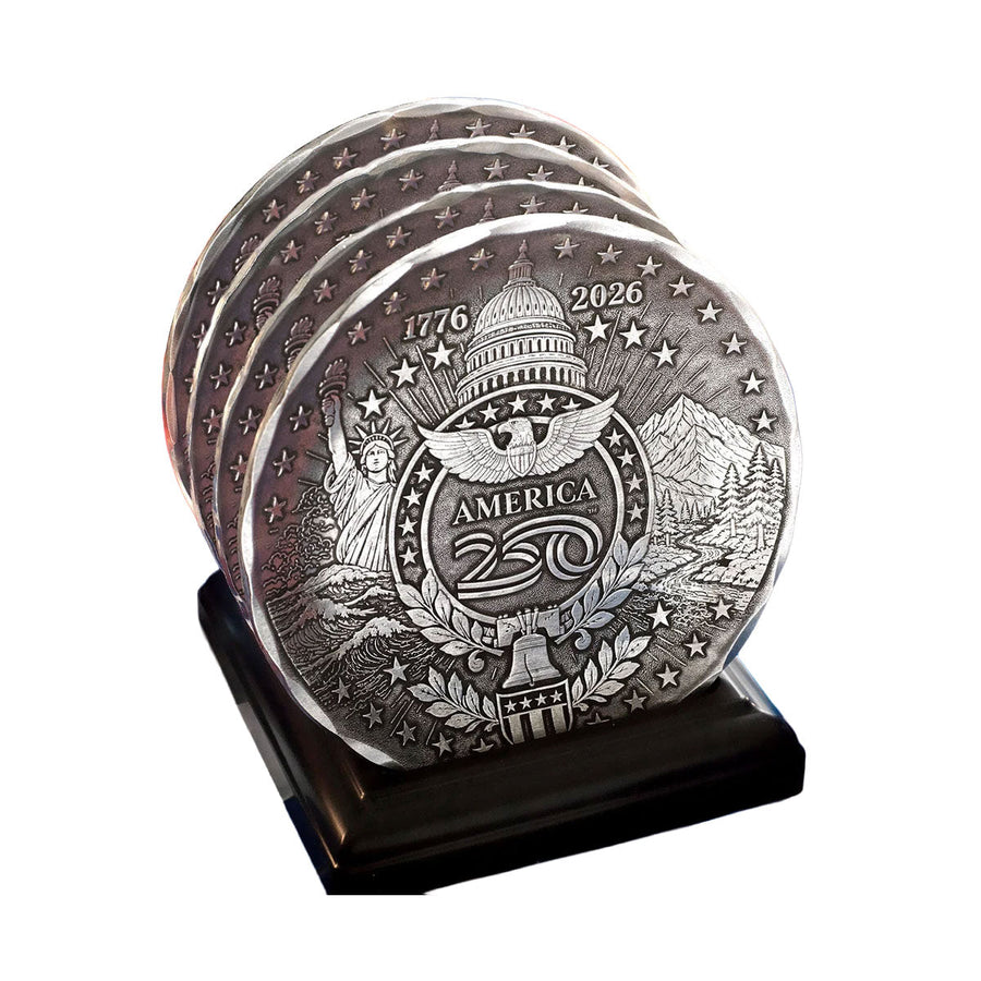 Product view of America250 Sea to Shining Sea 4-piece Coaster Set