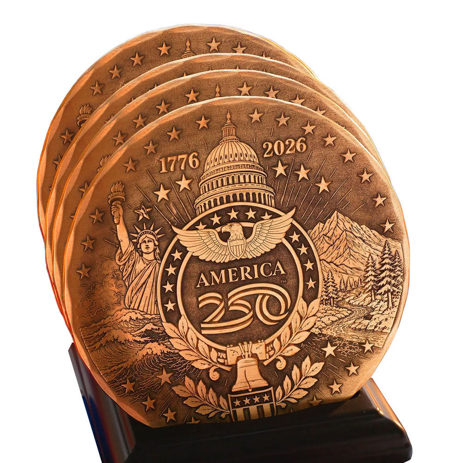 Product view of America250 Sea to Shining Sea 4-piece Coaster Set