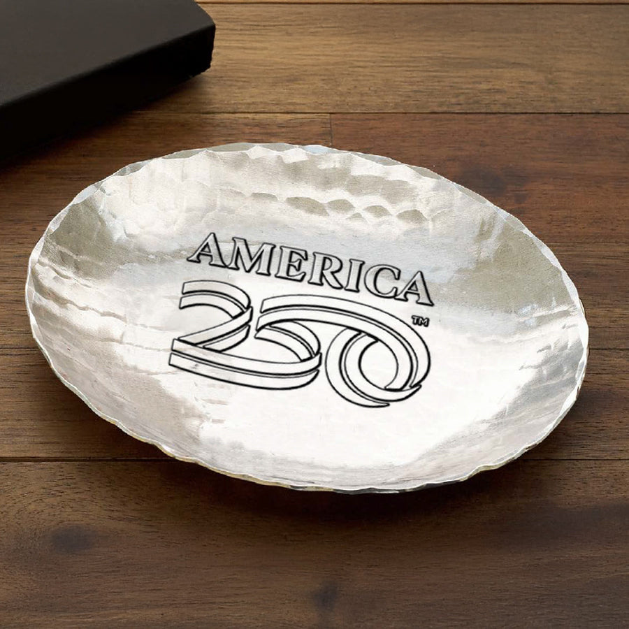 Styled display featuring America250 Small Oval Bowl