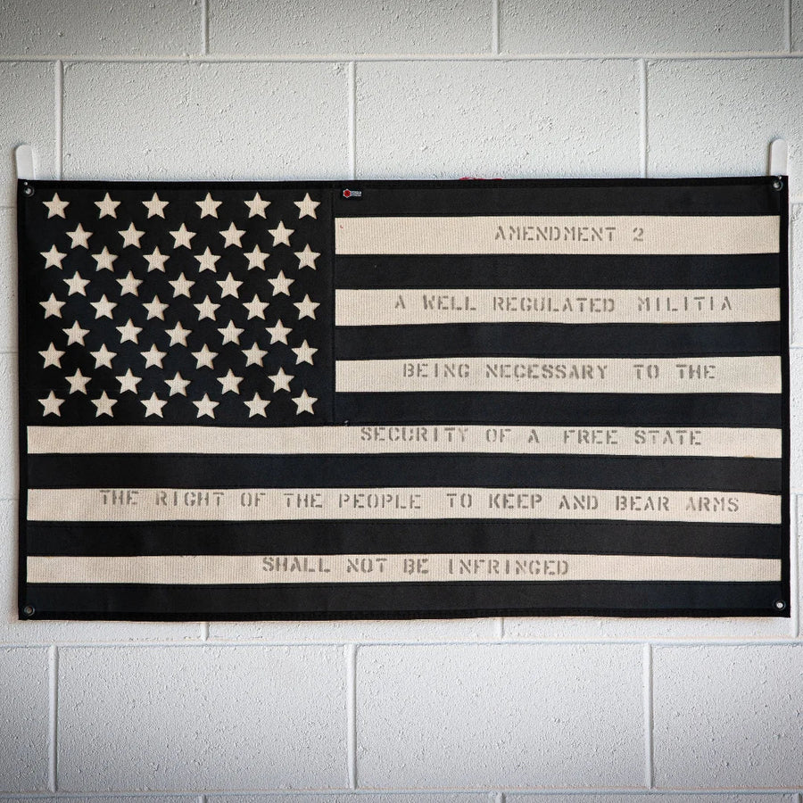 American Flag - Combat Boot Leather - Second Amendment