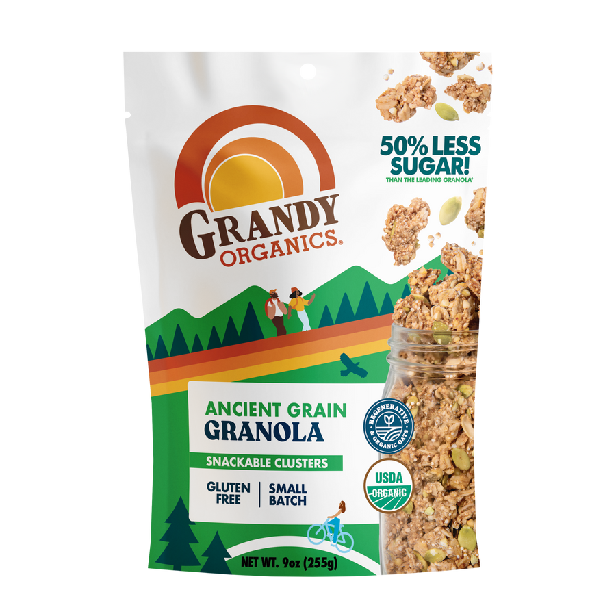 Ancient Grain Granola - front of the 9 oz bag