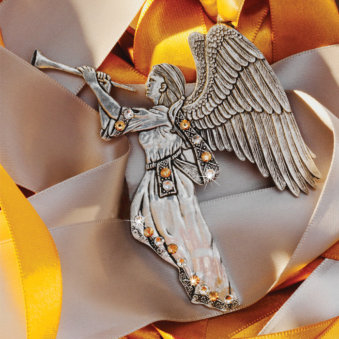 Styled display featuring Angel of Good News