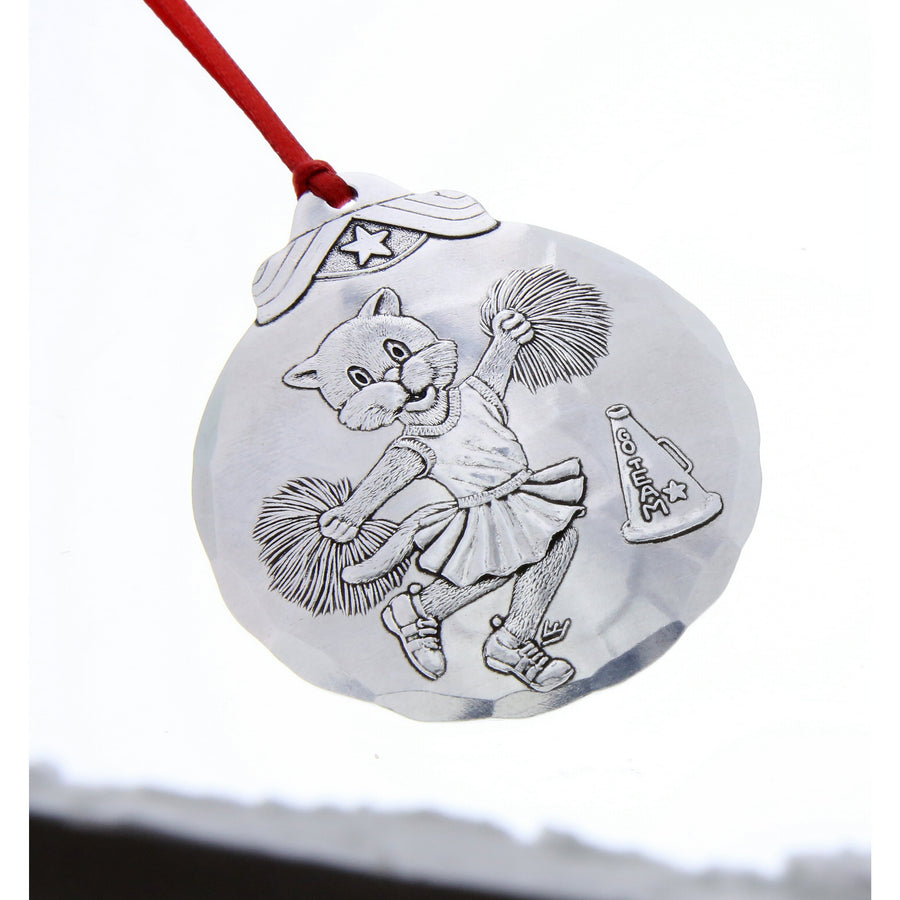 Product view of Cheerleader Cat Ornament