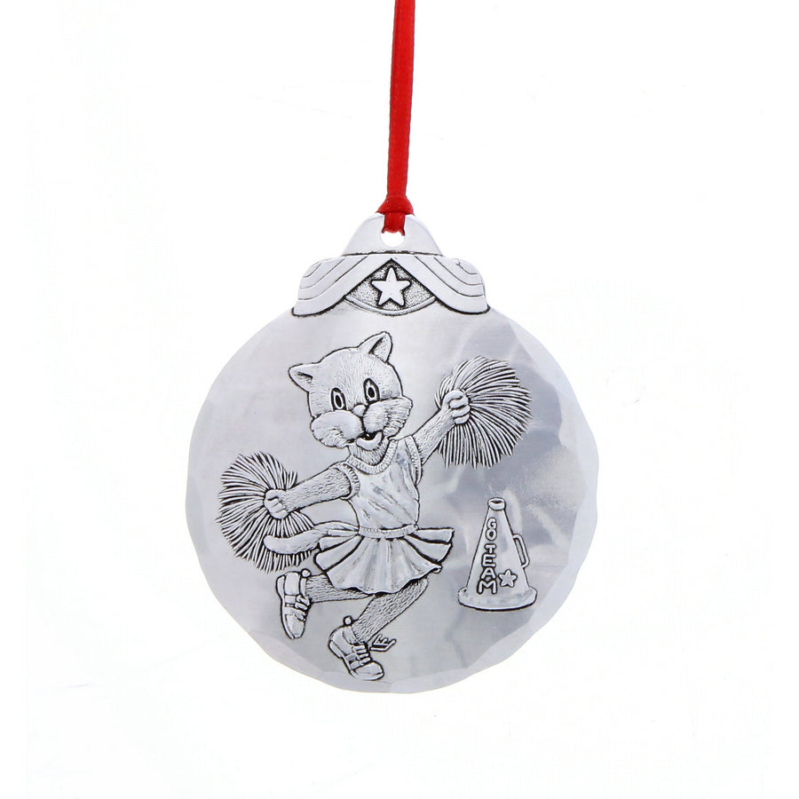 Product view of Cheerleader Cat Ornament