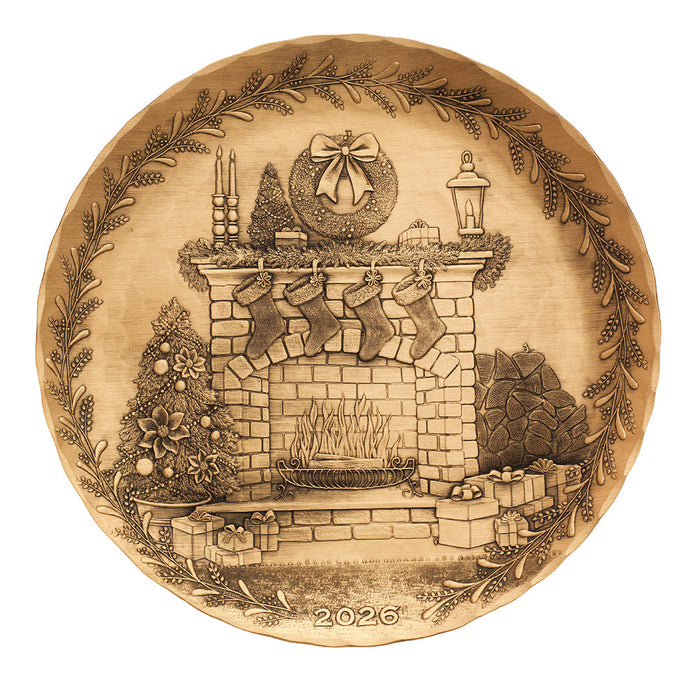 Product view of 2026 Annual Plate - Cozy Christmas Hearth