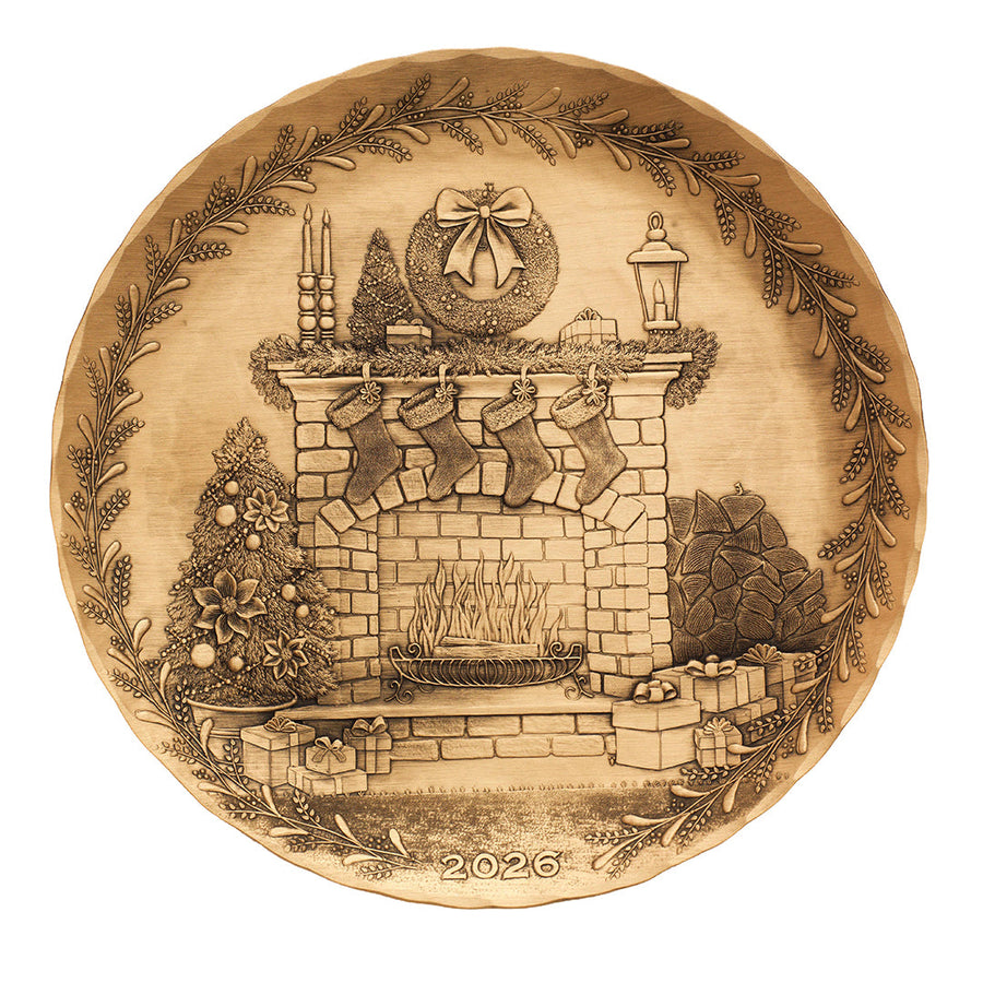 Product view of 2026 Annual Plate - Cozy Christmas Hearth