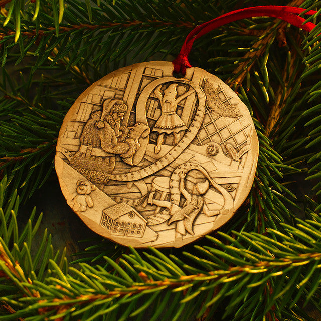 Styled display featuring 2025 Annual Ornament - Checking it Twice