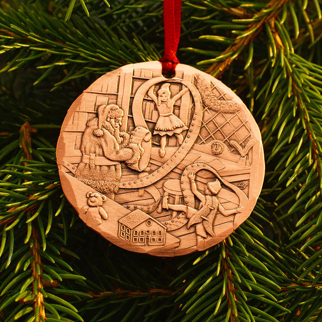 Styled display featuring 2025 Annual Ornament - Checking it Twice