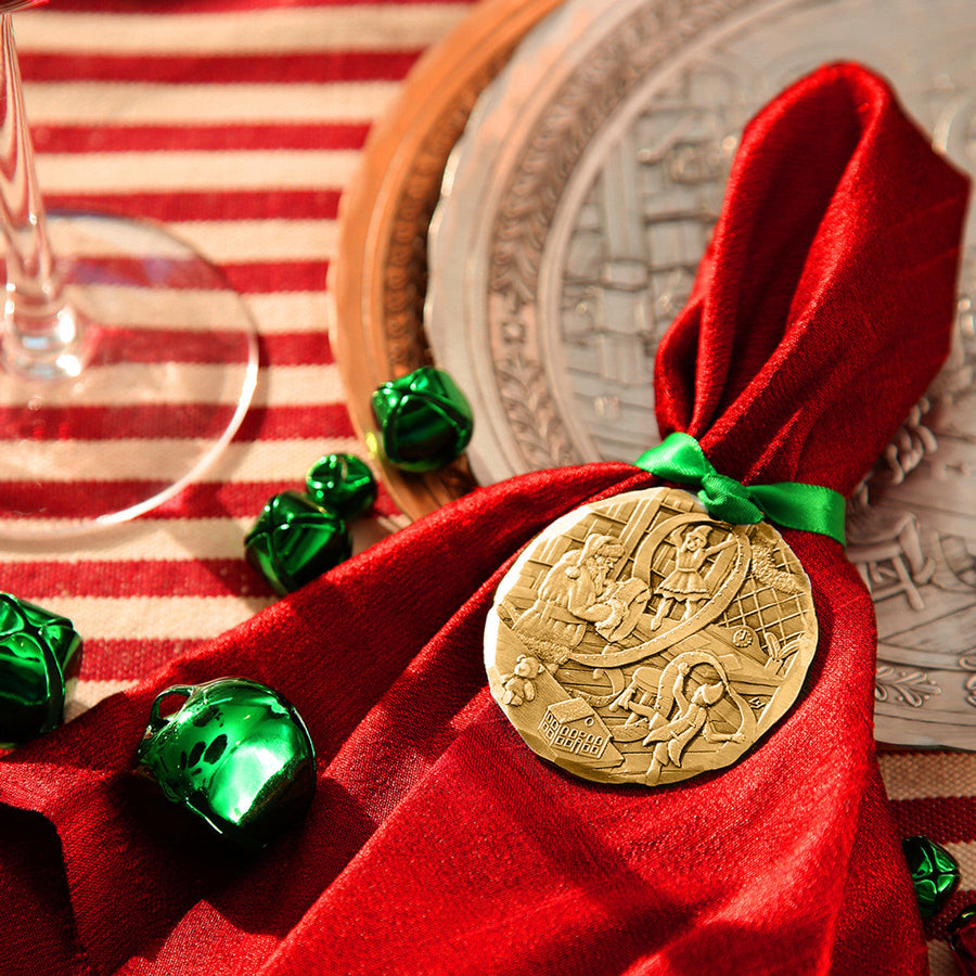 Styled display featuring 2025 Annual Ornament - Checking it Twice