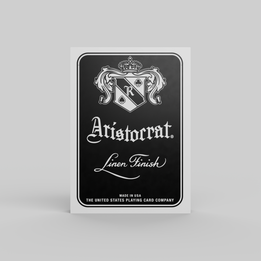 Black Thin Crushed Aristocrat tuck on a gray background