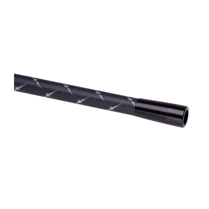 Aluminum arrow footer installed around the front of an FMJ arrow shaft