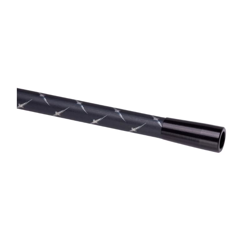 Aluminum arrow footer installed around the front of an FMJ arrow shaft