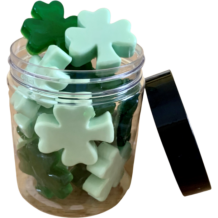Four Leaf Clover Soap: St. Patrick's Day Soaps in a jar