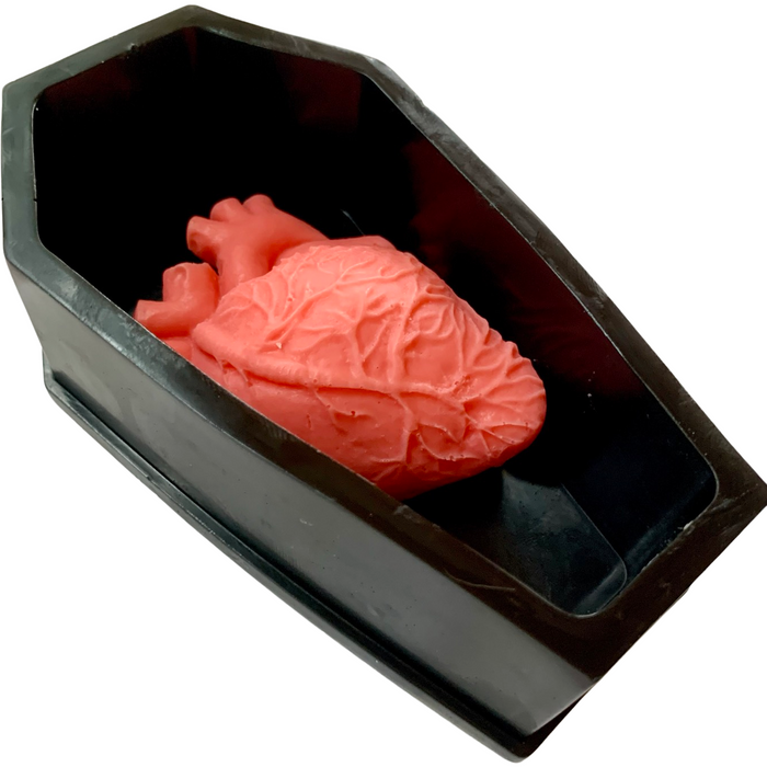 Spooky Coffin and Heart Soap:  Halloween Soaps