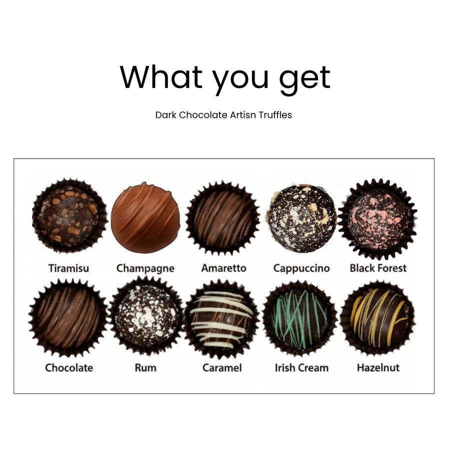 Artisan Dark Chocolate Truffles, 24 pc