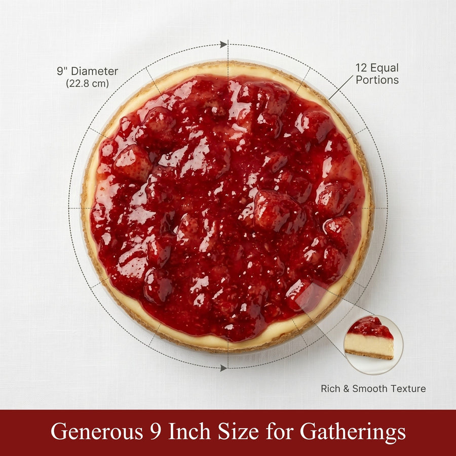 Sugar-Free Strawberry Cheesecake, 9-Inch, 2.6 lb