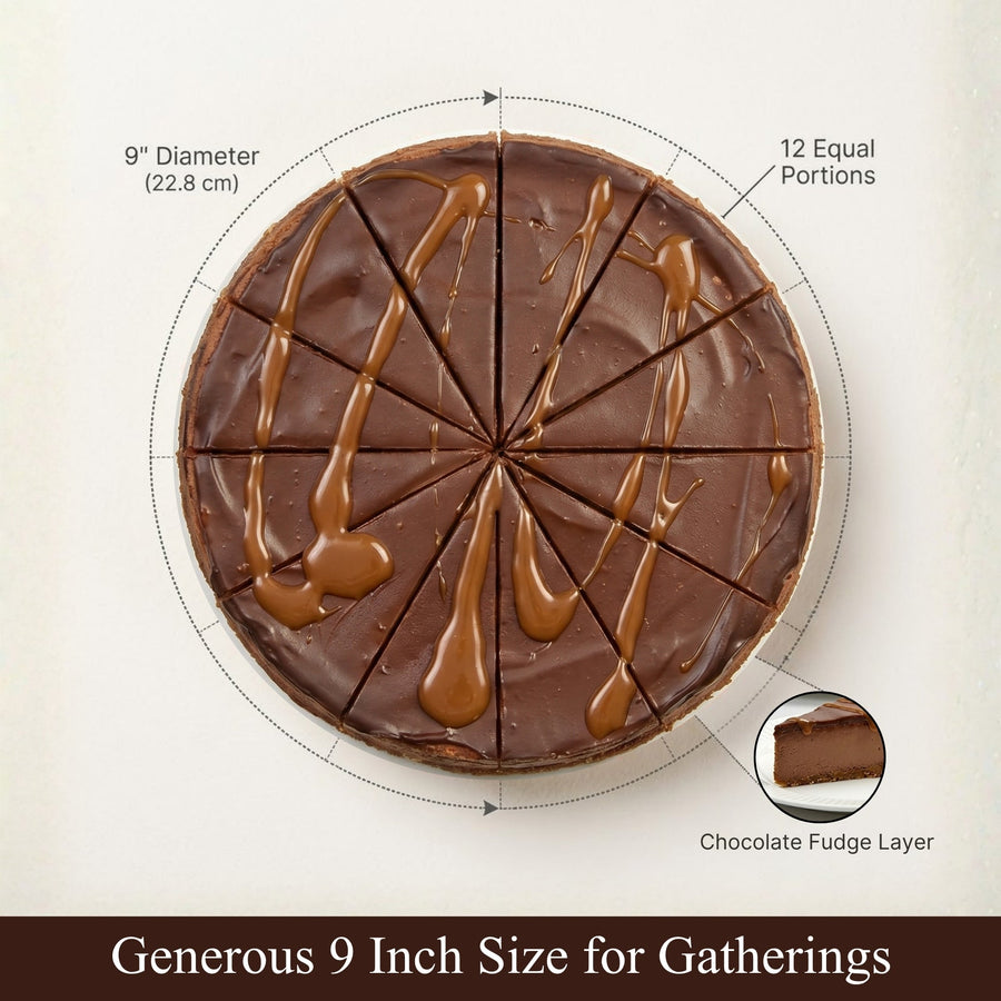 Sugar-Free Chocolate Fudge Cheesecake, 9-Inch, 2 lb