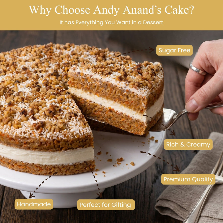 Sugar-Free Carrot Cake, 9-Inch, 3.2 lb