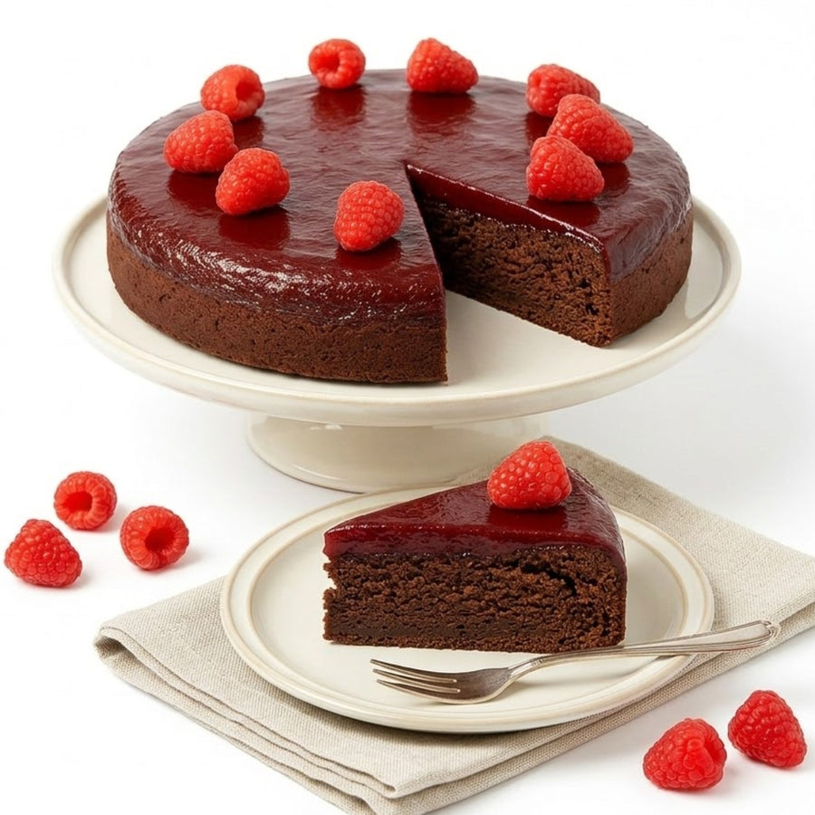 Sugar-Free Raspberry Chocolate Cake, 9-Inch, 2.8 lb